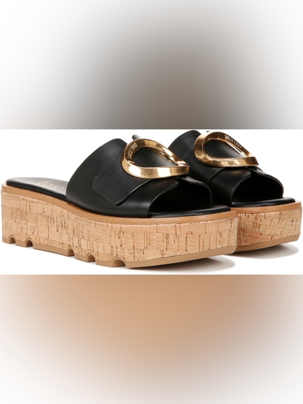 Franco Sarto Women’s Hoda Slide Platform | Sz. 7.5M | Color: Black | NWB